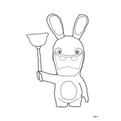 Coloring pages: Raving Rabbids - Printable coloring pages