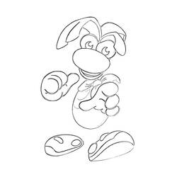 Coloring page: Rayman (Video Games) #114419 - Printable coloring pages
