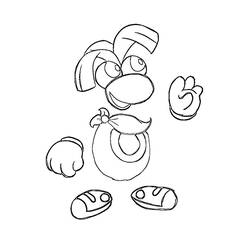 Coloring page: Rayman (Video Games) #114436 - Printable coloring pages