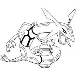 Coloring page: Rayquaza (Video Games) #181614 - Free Printable Coloring Pages