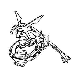 Coloring page: Rayquaza (Video Games) #181615 - Free Printable Coloring Pages