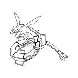 Coloring page: Rayquaza (Video Games) #181616 - Free Printable Coloring Pages