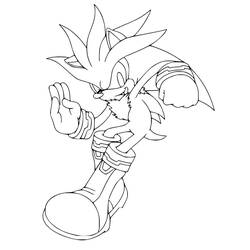 Silver Sonic (Video Games) coloring page #221542 to print and color