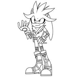 Silver Sonic (Video Games) coloring page #221556 to print and color