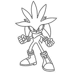 Silver Sonic (Video Games) coloring page #221560 to print and color