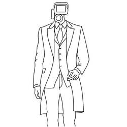 Coloring page: Skibidi Toilet (Video Games) #194254 - Free Printable Coloring Pages