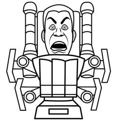 Coloring page: Skibidi Toilet (Video Games) #214866 - Free Printable Coloring Pages