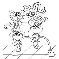 Coloring page: Smiling Critters (Video Games) #213224 - Free Printable Coloring Pages