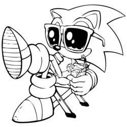Coloring page: Sonic (Video Games) #153824 - Printable coloring pages