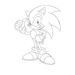 Coloring page: Sonic (Video Games) #153825 - Free Printable Coloring Pages