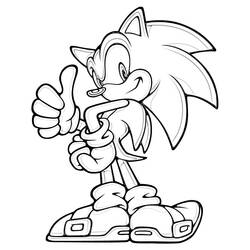 Coloring page: Sonic (Video Games) #153843 - Free Printable Coloring Pages