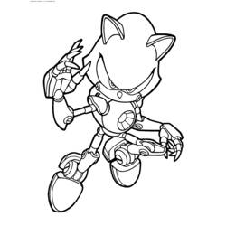 Coloring page: Sonic (Video Games) #153846 - Free Printable Coloring Pages