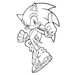 Coloring page: Sonic (Video Games) #153849 - Free Printable Coloring Pages