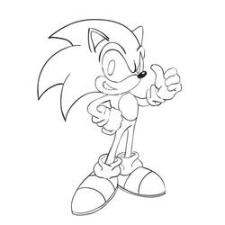 Coloring page: Sonic (Video Games) #153857 - Free Printable Coloring Pages