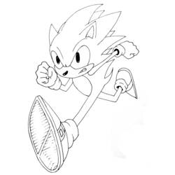 Coloring page: Sonic (Video Games) #153859 - Free Printable Coloring Pages