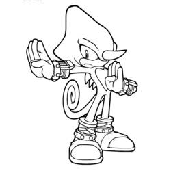 Coloring page: Sonic (Video Games) #153887 - Printable coloring pages