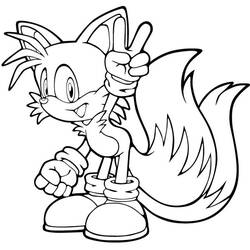 Coloring page: Sonic (Video Games) #153890 - Printable coloring pages