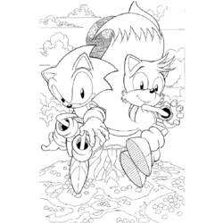 Coloring page: Sonic (Video Games) #153900 - Free Printable Coloring Pages