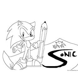 Coloring page: Sonic (Video Games) #153902 - Free Printable Coloring Pages