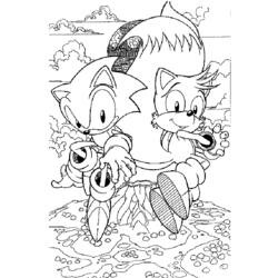 Coloring page: Sonic (Video Games) #153910 - Free Printable Coloring Pages