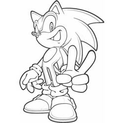 Coloring page: Sonic (Video Games) #153960 - Free Printable Coloring Pages
