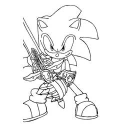 Coloring page: Sonic (Video Games) #154020 - Free Printable Coloring Pages