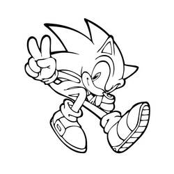 Coloring page: Sonic (Video Games) #154023 - Free Printable Coloring Pages