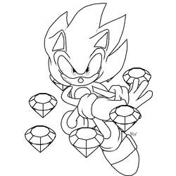 Coloring page: Sonic (Video Games) #154039 - Printable coloring pages