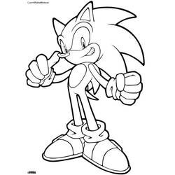 Coloring page: Sonic (Video Games) #154051 - Free Printable Coloring Pages