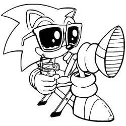 Sonic (Video Games) coloring page #180793 to print and color