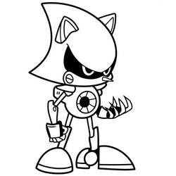 Sonic (Video Games) coloring page #180810 to print and color
