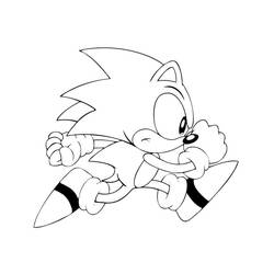 Sonic (Video Games) coloring page #180813 to print and color