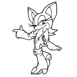 Sonic (Video Games) coloring page #180814 to print and color