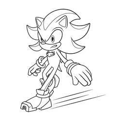 Sonic Shadow (Video Games) coloring page #216329 to print and color