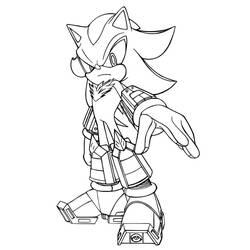 Sonic Shadow (Video Games) coloring page #216340 to print and color