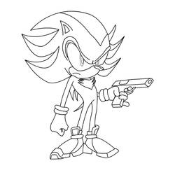 Sonic Shadow (Video Games) coloring page #216341 to print and color