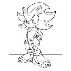 Sonic Shadow (Video Games) coloring page #216346 to print and color