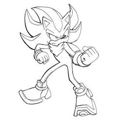 Sonic Shadow (Video Games) coloring page #216348 to print and color