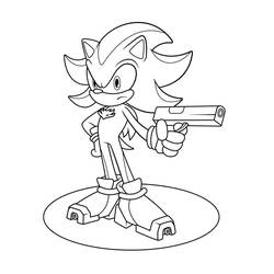Sonic Shadow (Video Games) coloring page #216349 to print and color