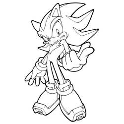 Sonic Shadow (Video Games) coloring page #216350 to print and color