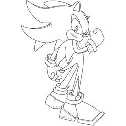 Sonic Shadow (Video Games) coloring page #216351 to print and color