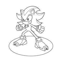 Sonic Shadow (Video Games) coloring page #216353 to print and color
