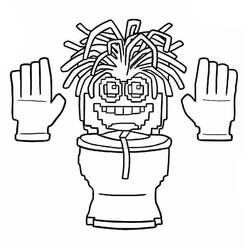 Spaghetti Tualetti - Free printable coloring pages