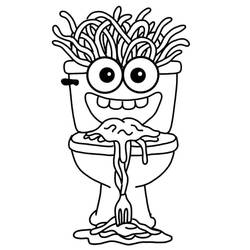 Spaghetti Tualetti (Video Games) coloring page #222143 to print and color