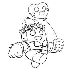Spike Brawl Stars (Video Games) coloring page #221037 to print and color