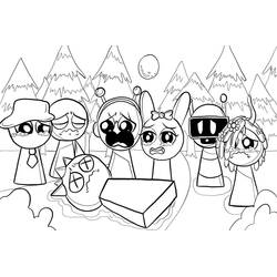 Coloring page: Sprunki Incredibox (Video Games) #218801 - Free Printable Coloring Pages