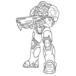 Coloring page: Starcraft (Video Games) #121556 - Printable coloring pages