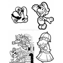 Coloring page: Super Mario Bros (Video Games) #153690 - Free Printable Coloring Pages