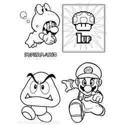 Coloring page: Super Mario Bros (Video Games) #153700 - Free Printable Coloring Pages