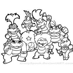 Coloring page: Super Mario Bros (Video Games) #153749 - Free Printable Coloring Pages